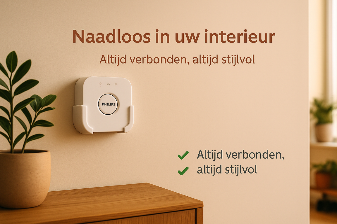 Wandhouder voor Philips Hue Bridge | Muurbevestiging Smart Home Hub | Hue Bridge 2.1 Houde - Image 4