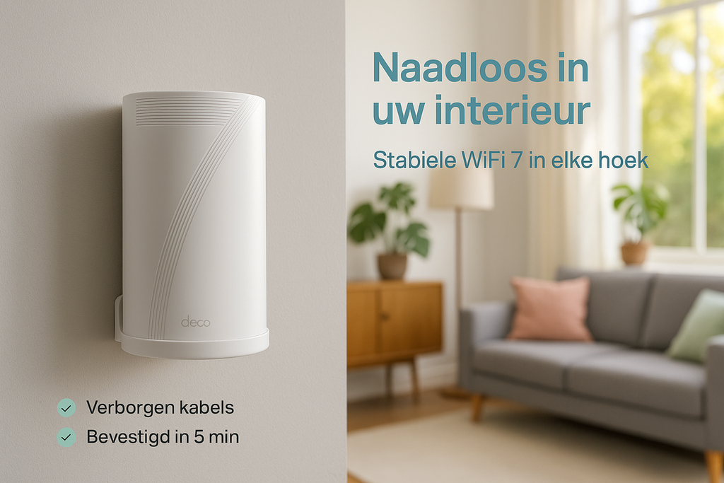 Wandhouder voor TP-Link Deco BE85 | Muurbeugel BE19000 WiFi 7 | BE85 Wandmontage - Image 4